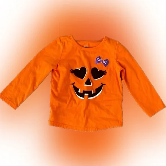 Celebrate Halloween Pumpkin Long Sleeve Shirt Baby Toddler Girl size 12 Month - Picture 1 of 3